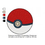 Pokemon Pokeball 01 Embroidery Design
